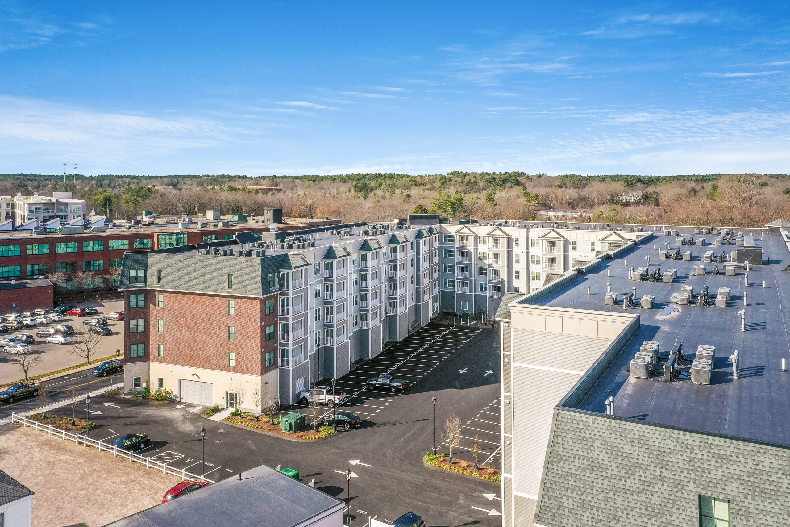 Liberty Station from above, built 2020 in Walpole Center.